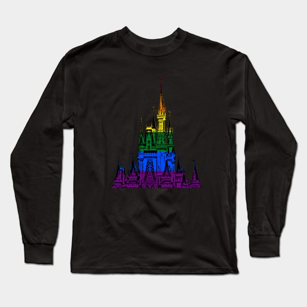 Pride Magic Castle Long Sleeve T-Shirt by FandomTrading